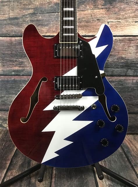 D'Angelico Premier Series DC Grateful Dead Semi-Hollow Electric Guitar