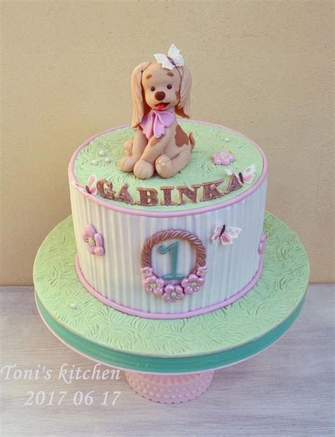 Cute puppy :) - Decorated Cake by Cakes by Toni - CakesDecor