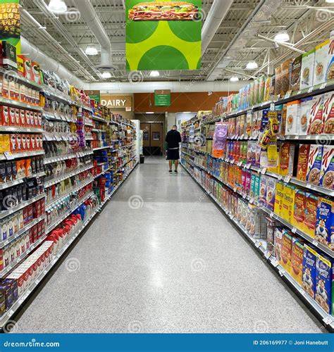 The Cereal, Coffee and Tea Aisle at a Publix Grocery Store in Orlando ...