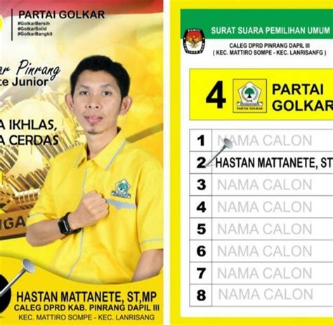 Catatan Singkat Caleg No Urut 2 Dapil II Partai Golkar - InsanNews