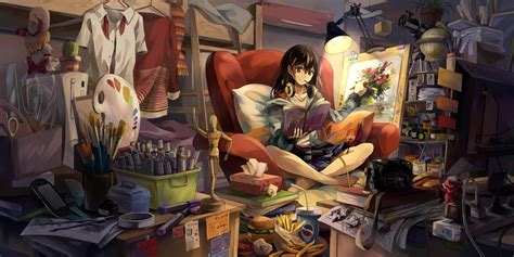 anime Girls, Room, Original Characters, Anime Wallpapers HD / Desktop ...