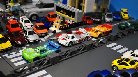 Pixar Cars The World Grand Prix! Mixed Dual Racing - StopMotion - YouTube