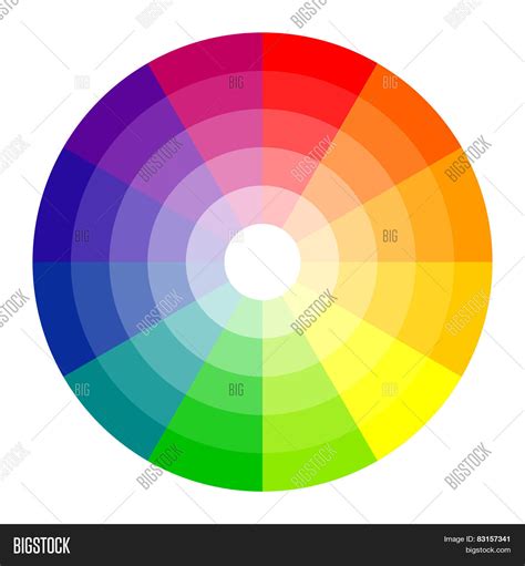 Rainbow Color Wheel Vector & Photo (Free Trial) | Bigstock