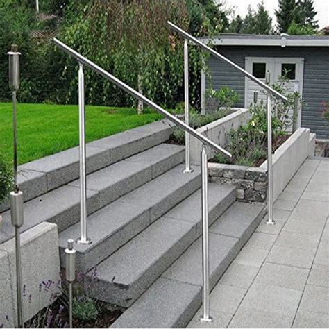 Stainless steel railing handrail stair railing balcony railing staircase kit 140cm-in Dowel from ...