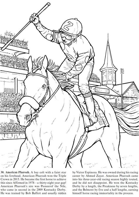 ️Horse Racing Coloring Pages Free Download| Gambr.co