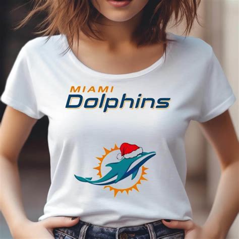 Miami Dolphins Nfl Christmas Logo 2023 Shirt - Hersmiles