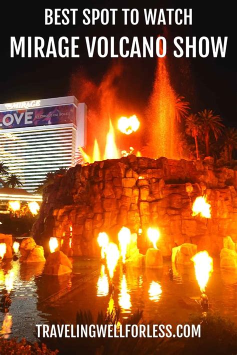 Best Spot to Watch The Mirage Volcano Show