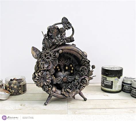 Kalalayaa's Art Stuido: Antique altered clock : Prima marketing