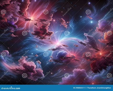 Stellar Serenity: Captivating Beauty Nebula Portrait Stock Illustration - Illustration of ...