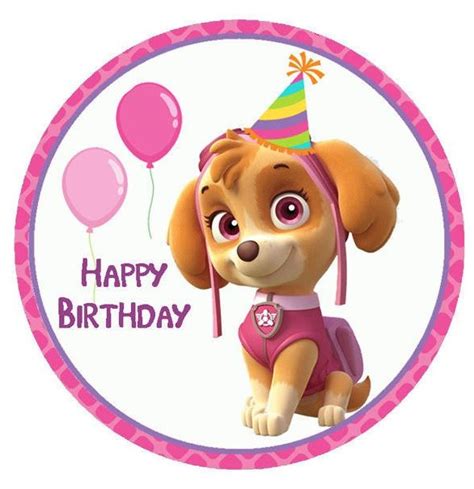 Skye Paw Patrol Birthday Printable | Images and Photos finder