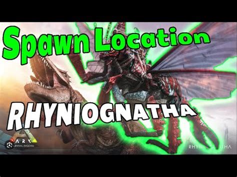 SPAWN LOCATION RHYNIOGNATHA I HOW TO FIND I Tutorial Ark New Dino Dinosaur Official I PVE PVP ...