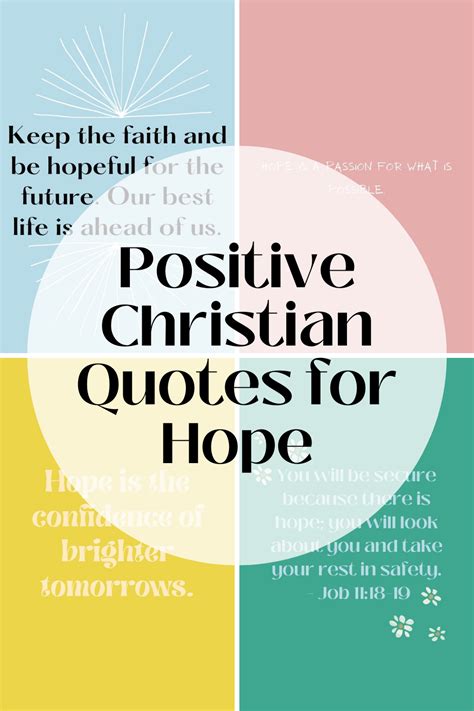Positive Christian Quotes for Hope - Darling Quote
