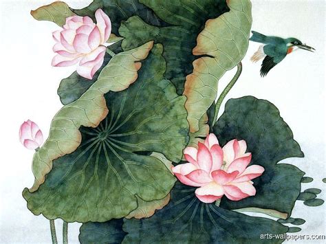 Lotus Painting Wallpapers - Top Free Lotus Painting Backgrounds - WallpaperAccess