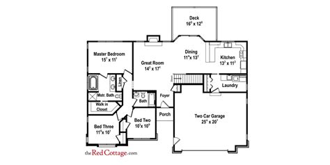 3 Bedroom Floor Plan With Dimensions – Two Birds Home