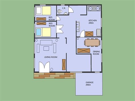 Minecraft house layout and blueprints - animationJuli