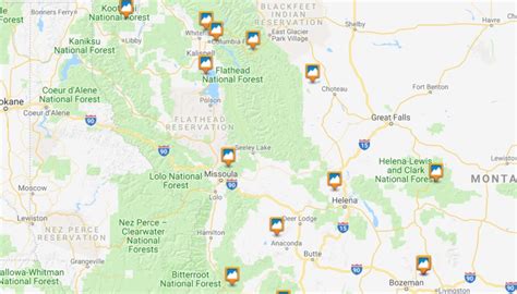 Montana Ski Resort Map for the 2nd Round of Winter | Montana Hunting and Fishing