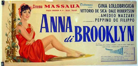 "ANA DE BROOKLYN" MOVIE POSTER - "ANNA DI BROOKLYN" MOVIE POSTER