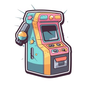 Arcade Clipart An Arcade Machine And A Cotton Machine Cartoon Vector, Arcade, Clipart, Cartoon ...