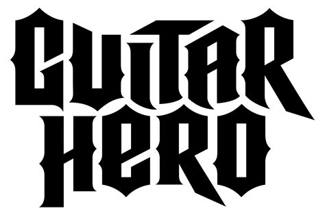 Guitar Hero Black logo transparent PNG - StickPNG