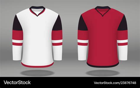 Shirt template forice hockey jersey Royalty Free Vector