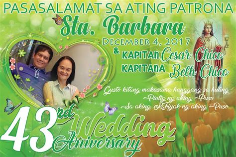 Sample Tarpaulin Design for Anniversary - Get Layout