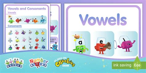 FREE! - Alphablocks Vowel Teams Posters | Alphablocks | Twinkl