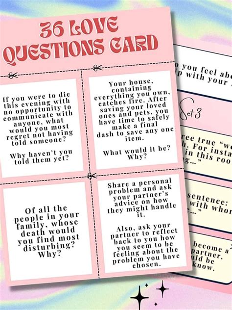 Free download! 36 questions to fall in love printable (+card version!)