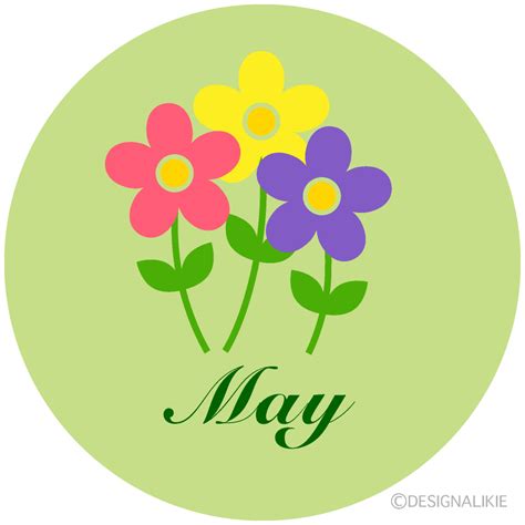 Cute Flowers May Clip Art Free PNG Image｜Illustoon