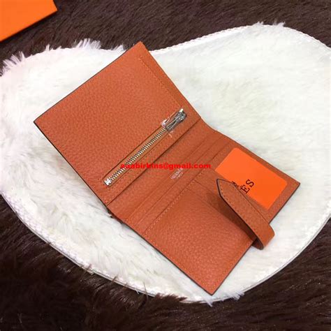 Hermes Bi-Fold Wallet H006 orange