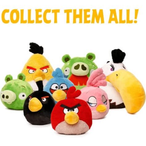 Angry Birds Bomb Black Bird Plush 8 Character Doll Soft Pillow Toy ...