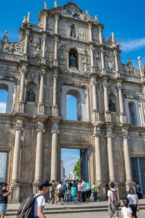 Ruins of St. Paul`s in Macau Editorial Stock Image - Image of macao, religion: 136164694