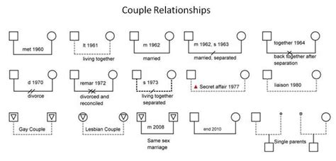 Standard Genogram Symbols - Genogram Analytics | Genogram template ...