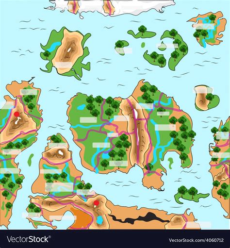 Game map Royalty Free Vector Image - VectorStock