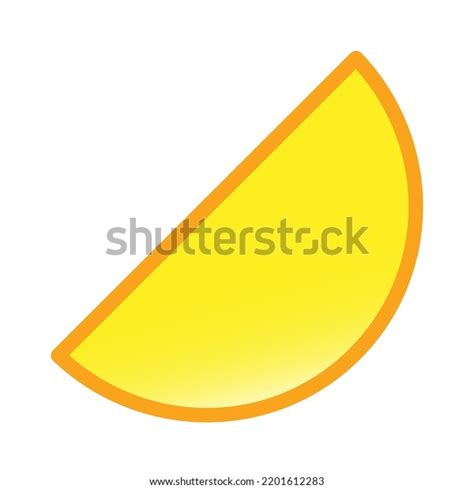 First Quarter Moon Symbol Emoji Isolated Stock Vector (Royalty Free ...