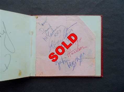 Autograph album including an early 1960's set of Beatles autographs