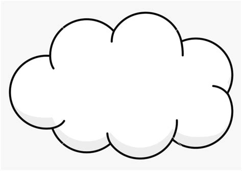 Cloud Clipart Fluffy Graphics Illustrations Free Transparent - Cloud Clipart Black And White, HD ...