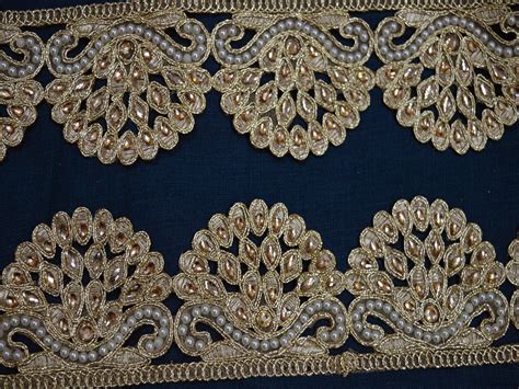 Decorative Trim by the Yard Ribbon Costume Lace Metallic - Etsy