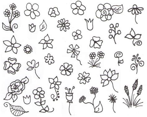 Pin by Pinner on pen & pencil | Simple flower drawing, Flower doodles, Easy flower drawings