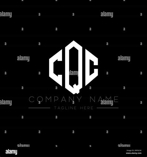 CQC letter logo design with polygon shape. CQC polygon and cube shape logo design. CQC hexagon ...