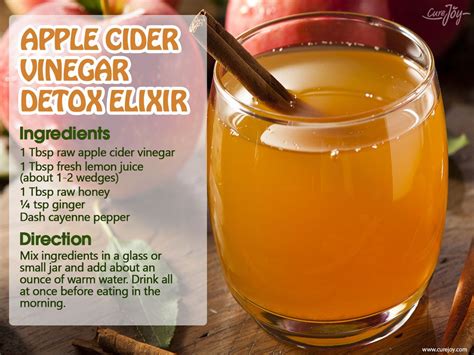 apple cider vinegar detox elixer: morning detox recipes | Detox tea ...