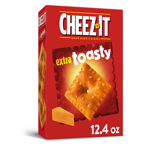 Cheez-It Extra Toasty Baked Cheese Crackers - 12.4 Oz Box - Walmart.com ...