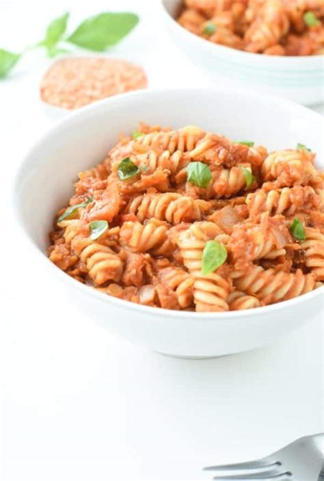 Red Lentil Pasta Recipe - Healthy, Vegan - The Conscious Plant Kitchen