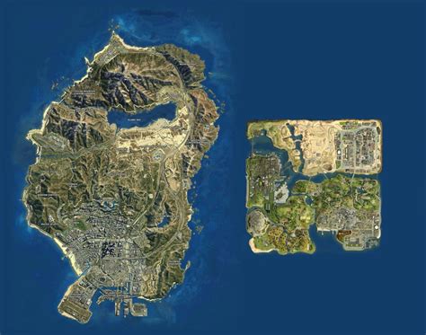 GTA V vs GTA San Andreas map sizes | Gta, San andreas, Arte com mapas