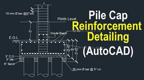 Pile Cap Reinforcement Details Cad Template Dwg Cad T - vrogue.co