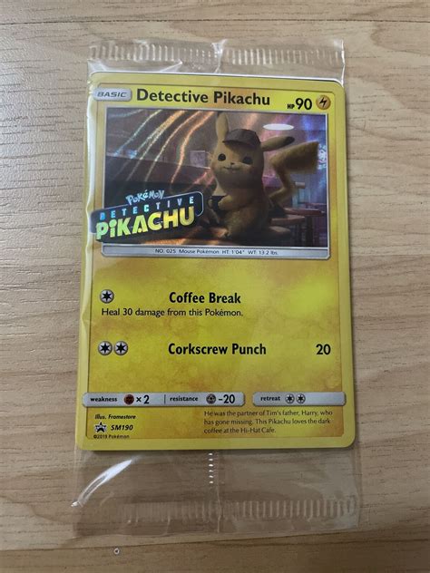 Detective Pikachu 2019 sm190 For Sale - MAVIN