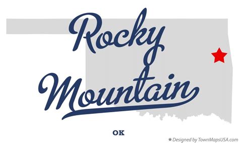 Map of Rocky Mountain, OK, Oklahoma