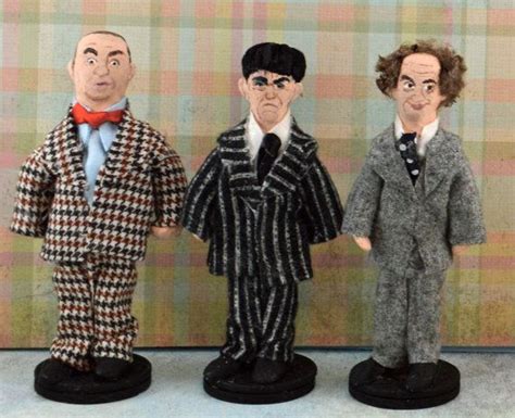 Moe Larry Curly Stooges Fan Art Doll Miniature Set | Etsy | Fan art, Larry, Art dolls