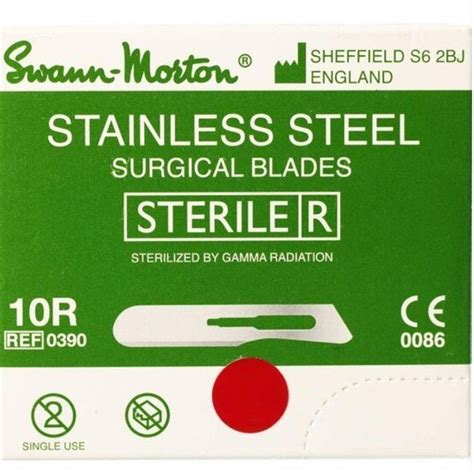 Swann-Morton® Surgical Scalpel Blades, Stainless Steel, #10R