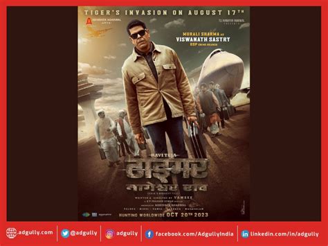 Tiger Nageswara Rao movie unveils poster with Murali Sharma - Adgully.com