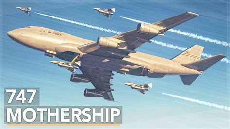 The Air Force’s Crazy 747 Aircraft Carrier Concept - YouTube
